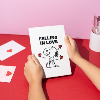 Caderno Snoopy Peanuts | Falling in Love | coleçao dia dos namorados | Sojo Kawaii Store