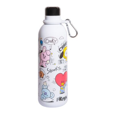 Garrafa Térmica Metálica BT21 (500ml) | Sojo Kawaii Store